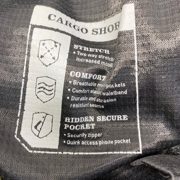 ORVIS Mens Cargo Shorts Olive Green Stretch Comfort Size 34 Nylon Stretch - Picture 9 of 9